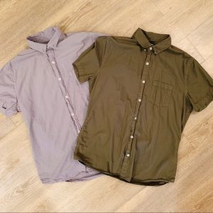 BUNDLE of TWO Men’s Express Button Up Shirts